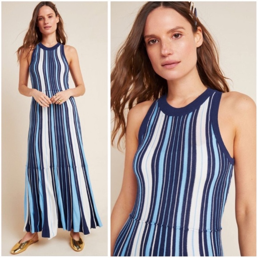 ✨ Anthropologie Maeve Lisanne Sweater Dress Sz M - Picture 2 of 6